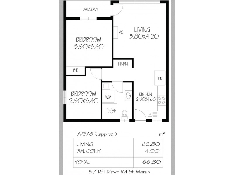 5/181 Daws Road, St Marys SA 5042 Floorplan