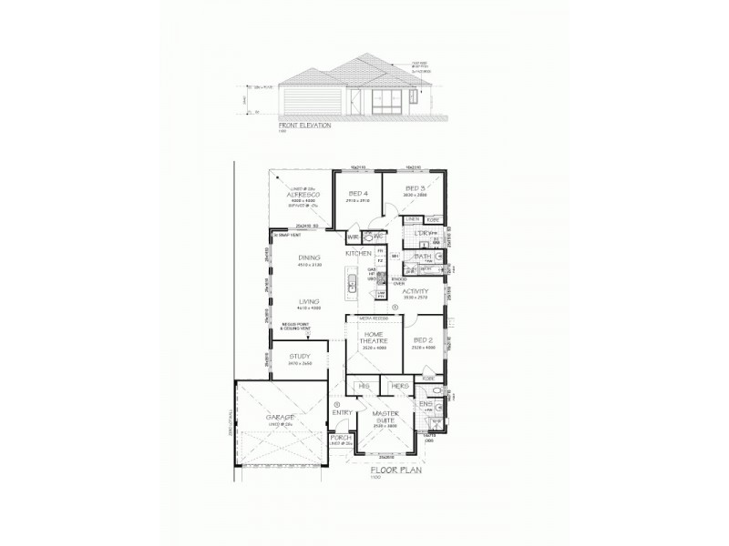 Lot 3297 Rivington Entrance, Aveley WA 6069 Floorplan
