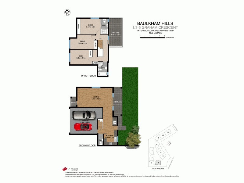 1/3-5 Graham Crescent, Baulkham Hills NSW 2153 Floorplan