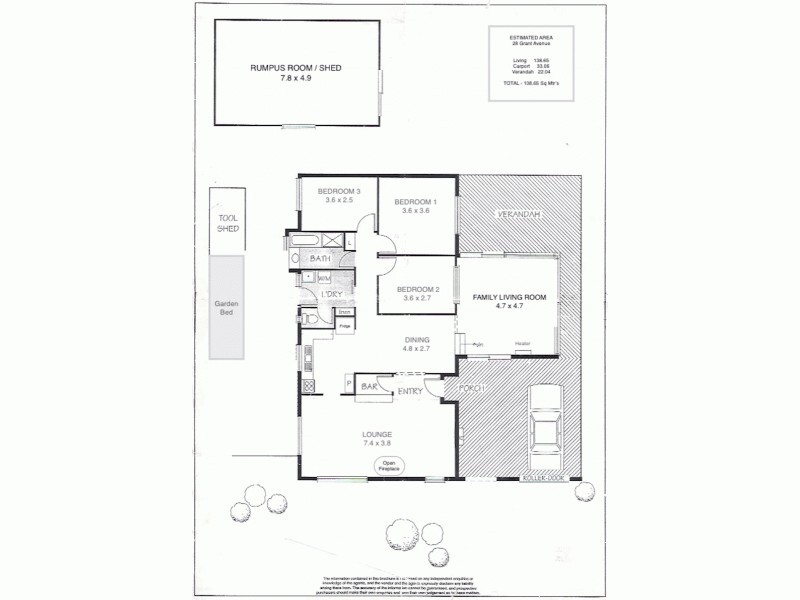 28 Grant Avenue, Salisbury Downs SA 5108 Floorplan
