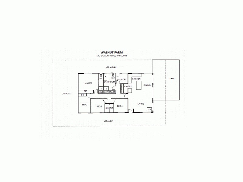140 Gaaschs Road, Harcourt VIC 3453 Floorplan