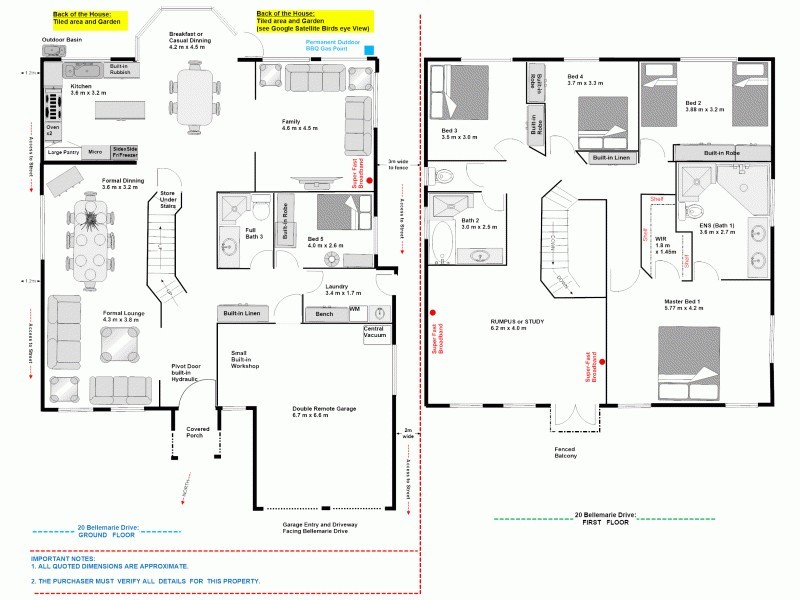 20 Bellemarie Drive, Castle Hill NSW 2154 Floorplan