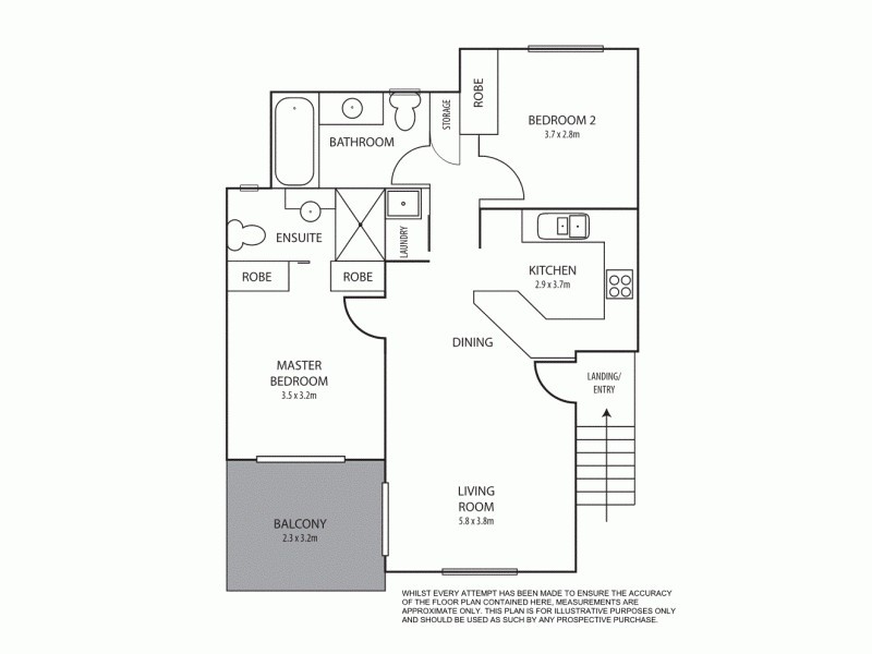7/264 Kent Street, Teneriffe QLD 4005 Floorplan