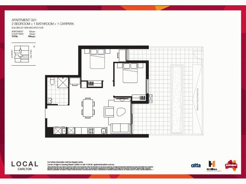 1/82 Canning Street, Carlton VIC 3053 Floorplan