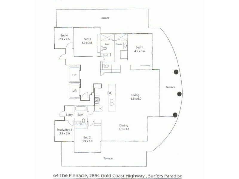 64/2898 Gold Coast Highway, Surfers Paradise QLD 4217 Floorplan