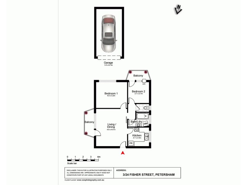 3/24 Fisher Street, Petersham NSW 2049 Floorplan