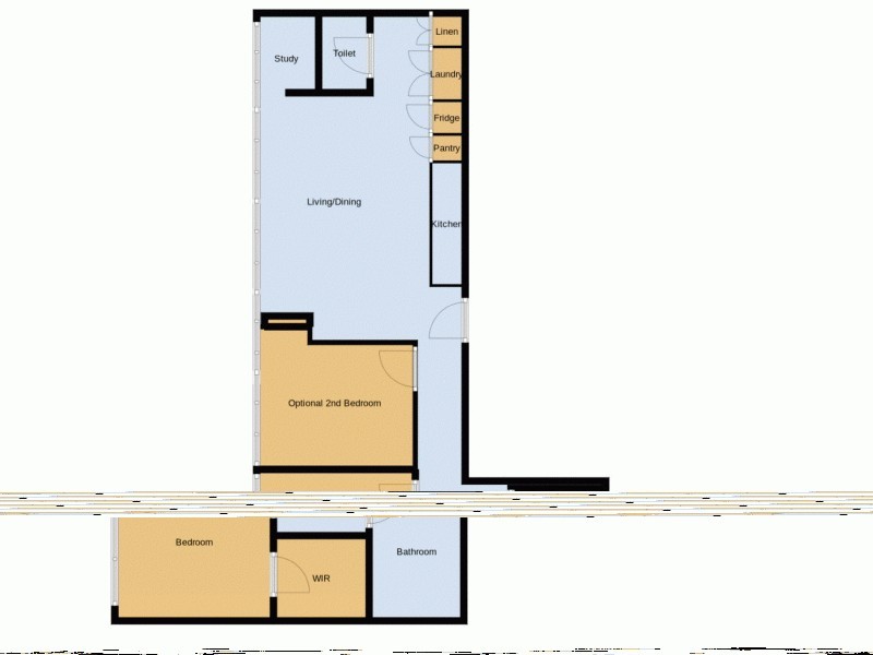 2301/315 La Trobe Street, Melbourne VIC 3000 Floorplan