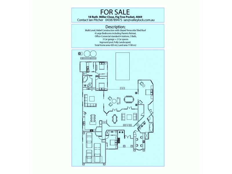 18 Ruth Miller Close, Fig Tree Pocket QLD 4069 Floorplan
