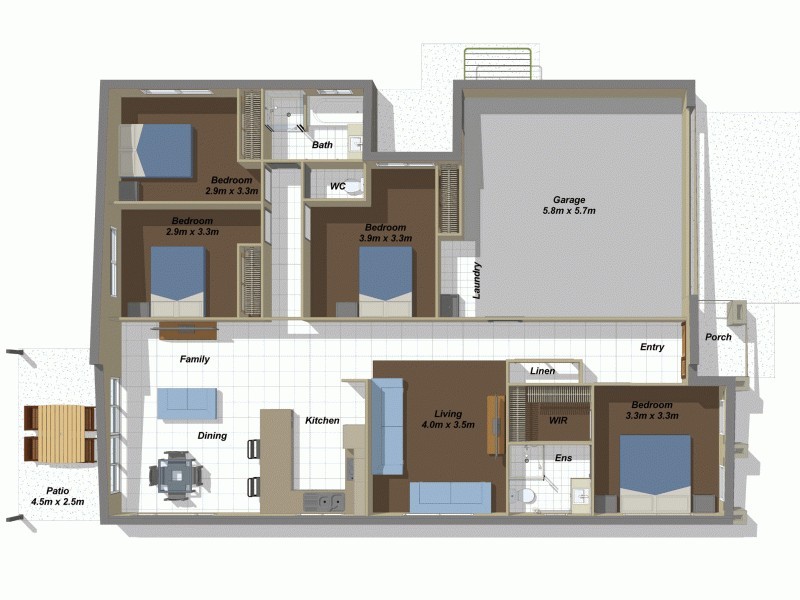 Redbank Plains QLD 4301 Floorplan