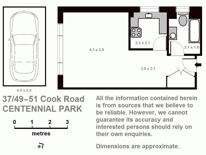 37/49-51 Cook Road, Centennial Park NSW 2021 Floorplan