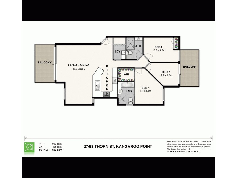 Kangaroo Point QLD 4169 Floorplan
