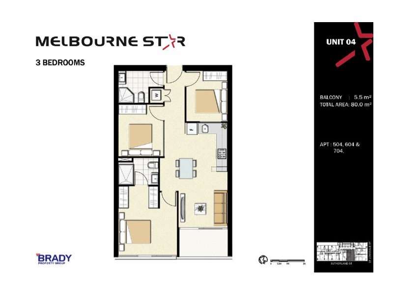 8 Sutherland Street, Melbourne VIC 3000 Floorplan