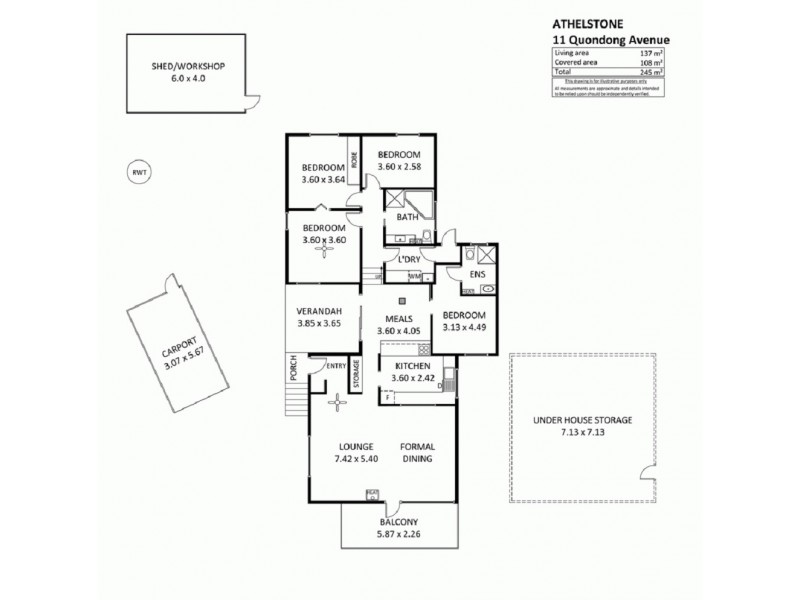 11 Quondong Avenue, Athelstone SA 5076 Floorplan