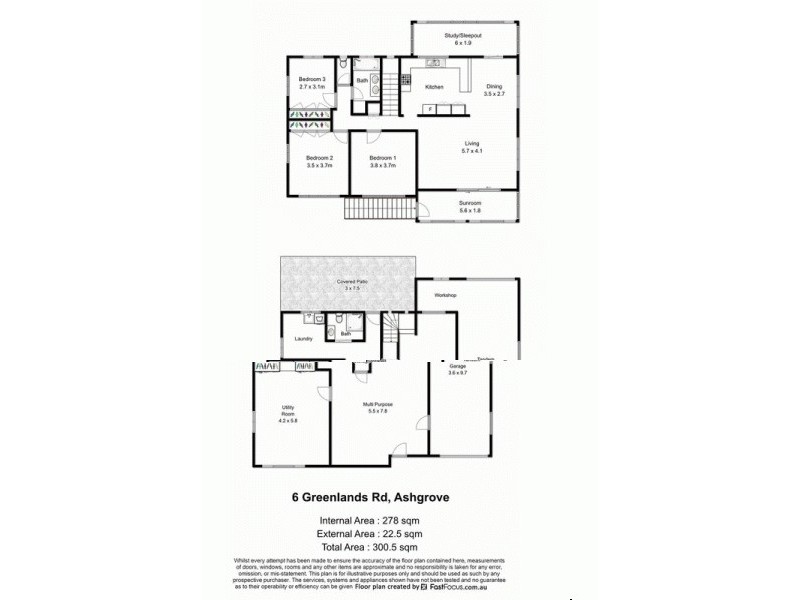 6 Greenlanes Road, Ashgrove QLD 4060 Floorplan