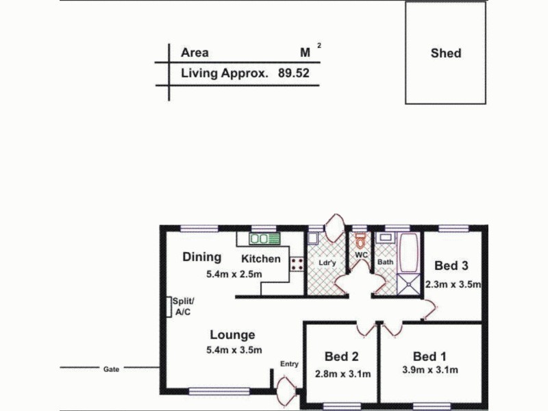 225 Shepherdson Road, Parafield Gardens SA 5107 Floorplan