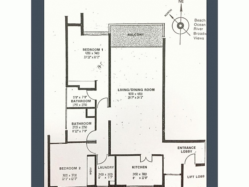 2501/3422 Surfers Paradise boulevard, Surfers Paradise QLD 4217 Floorplan