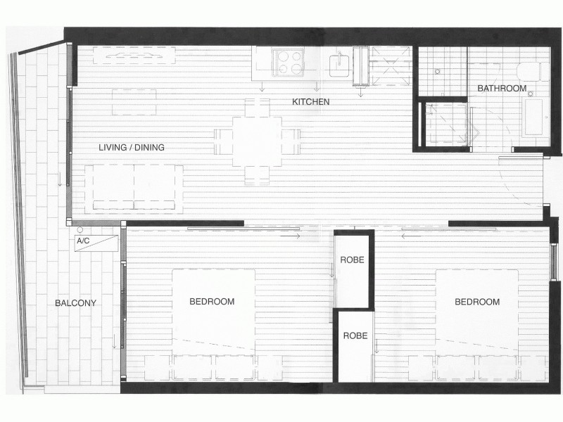 508/123 Pelham Street, Carlton VIC 3053 Floorplan