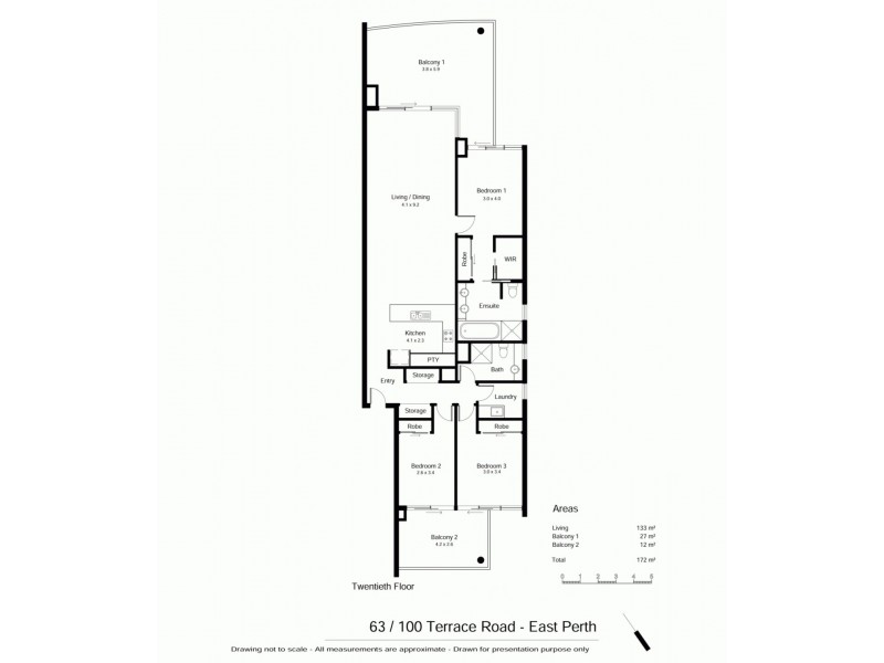 63/100 Terrace Road, East Perth WA 6004 Floorplan