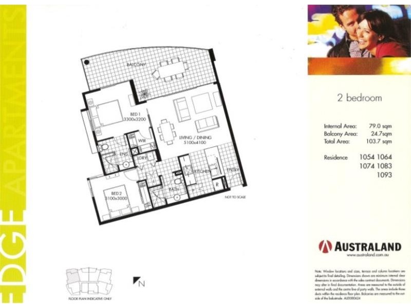 1024/18 Manning, Milton QLD 4064 Floorplan