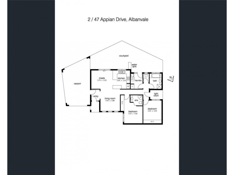 2/47 Appian Drive, Albanvale VIC 3021 Floorplan