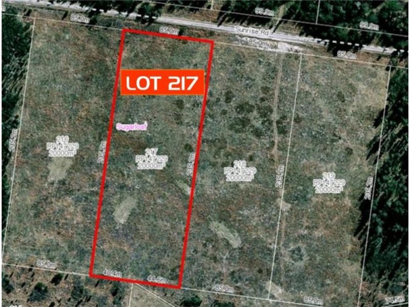 Lots 216 & 217 Sunrise Road, Sugarloaf via, Stanthorpe QLD 4380