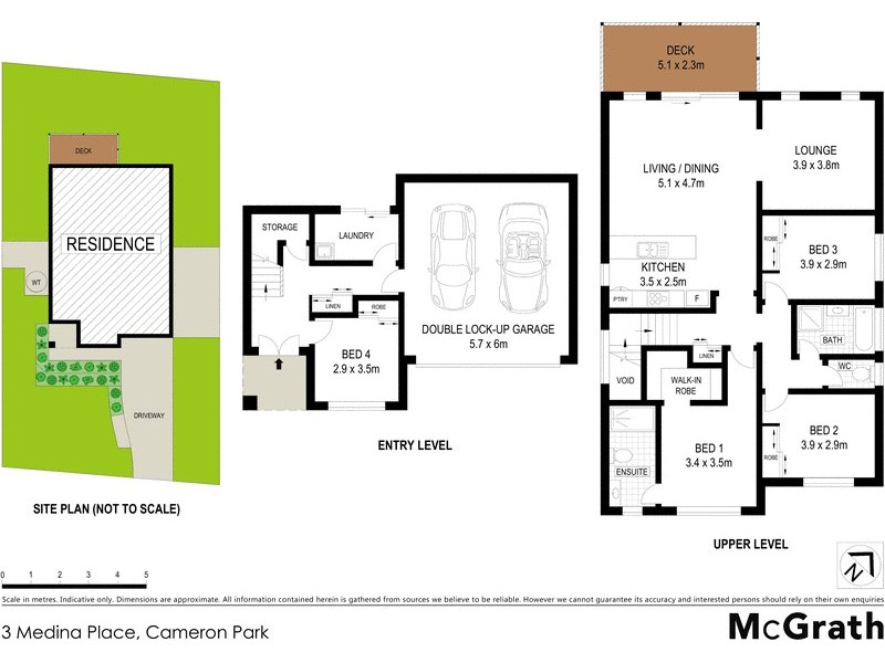 3 Medina Place, Cameron Park NSW 2285 Floorplan