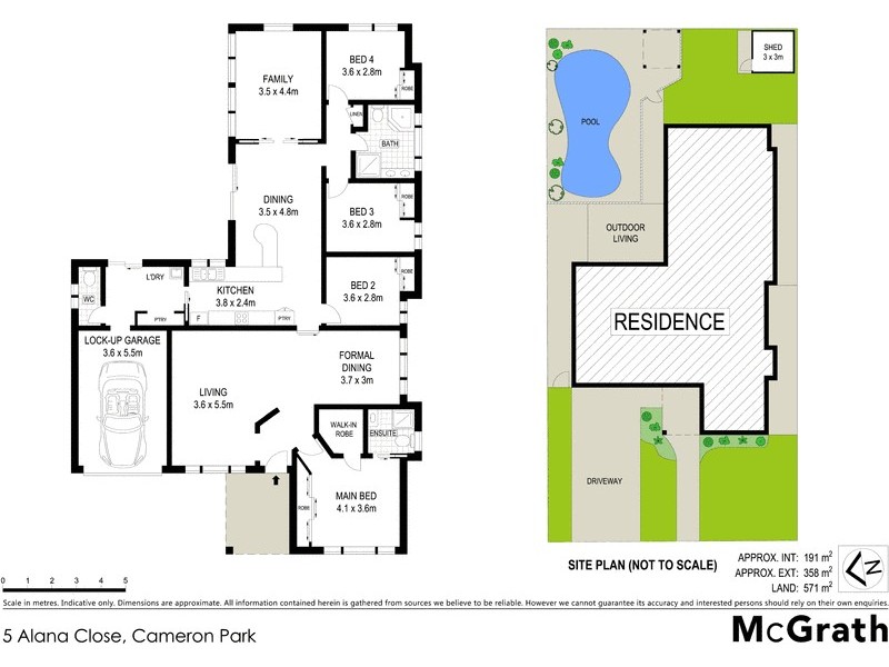 5 Alana Close, Cameron Park NSW 2285 Floorplan