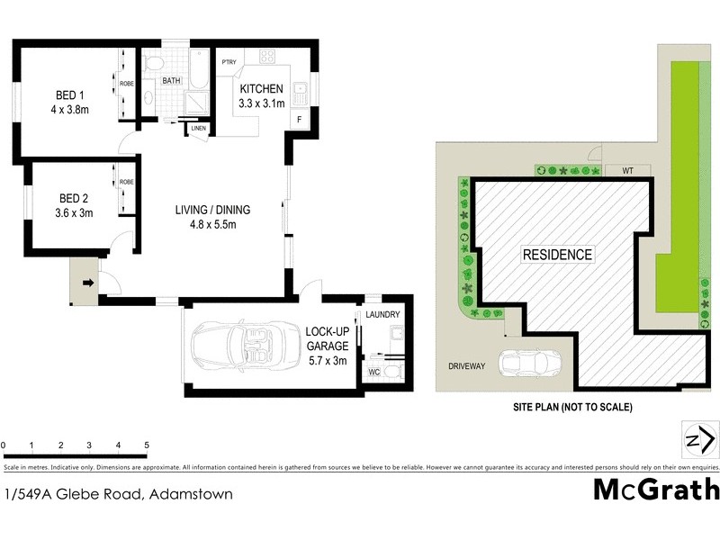 1/549A Glebe Road, Adamstown NSW 2289 Floorplan