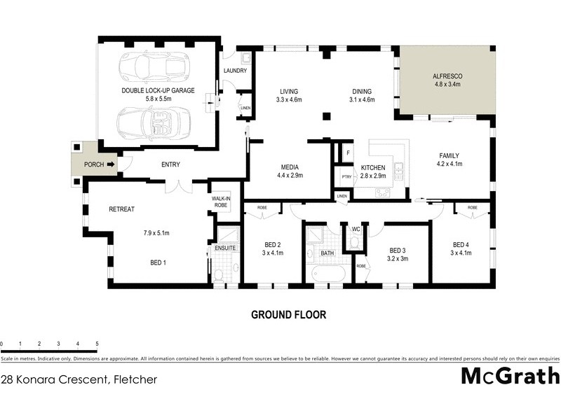 28 Konara Crescent, Fletcher NSW 2287 Floorplan