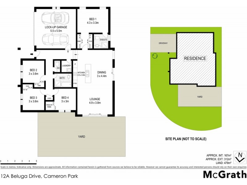 12A Beluga Drive, Cameron Park NSW 2285 Floorplan