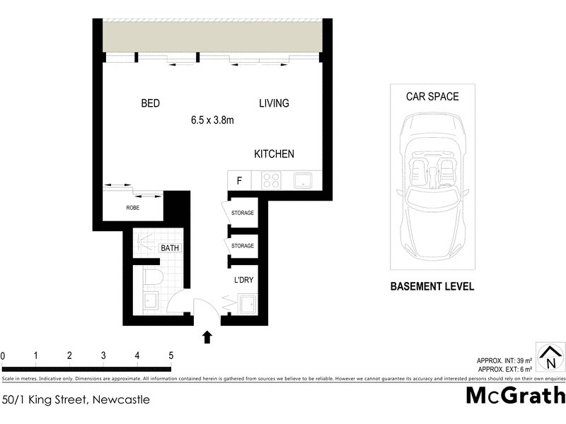 50/1 King Street, Newcastle NSW 2300 Floorplan