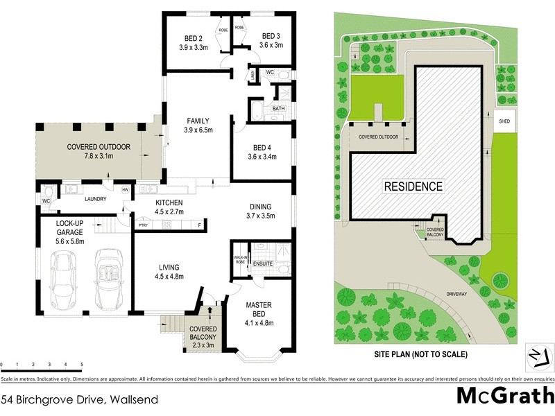 54 Birchgrove Drive, Wallsend NSW 2287 Floorplan