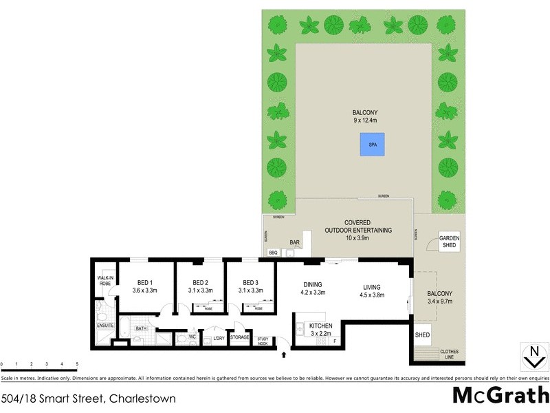 504/18 Smart Street, Charlestown NSW 2290 Floorplan