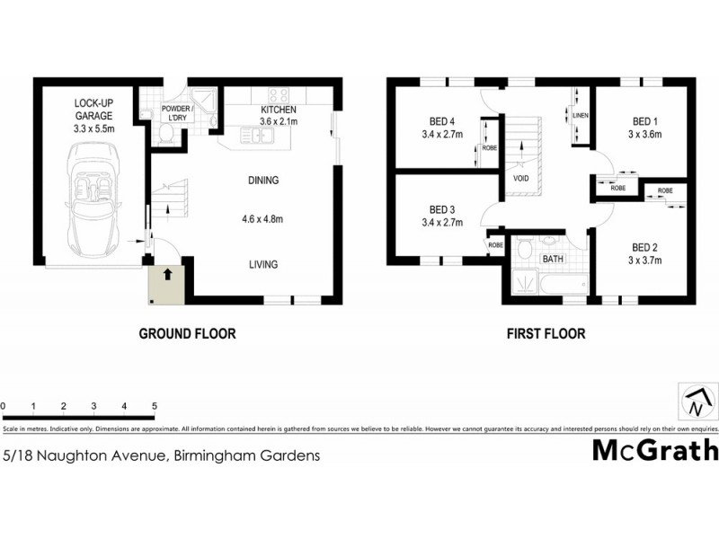 5/18 Naughton Avenue, Birmingham Gardens NSW 2287 Floorplan