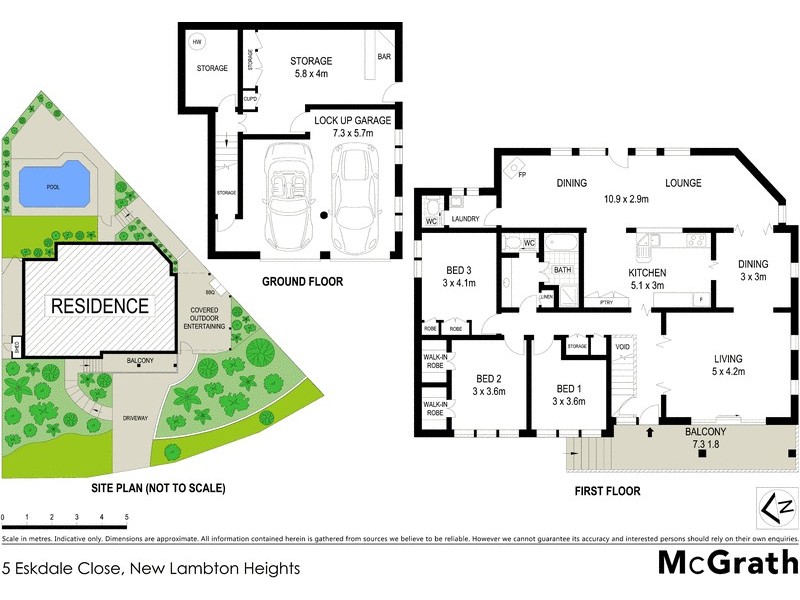 5 Eskdale Close, New Lambton Heights NSW 2305 Floorplan