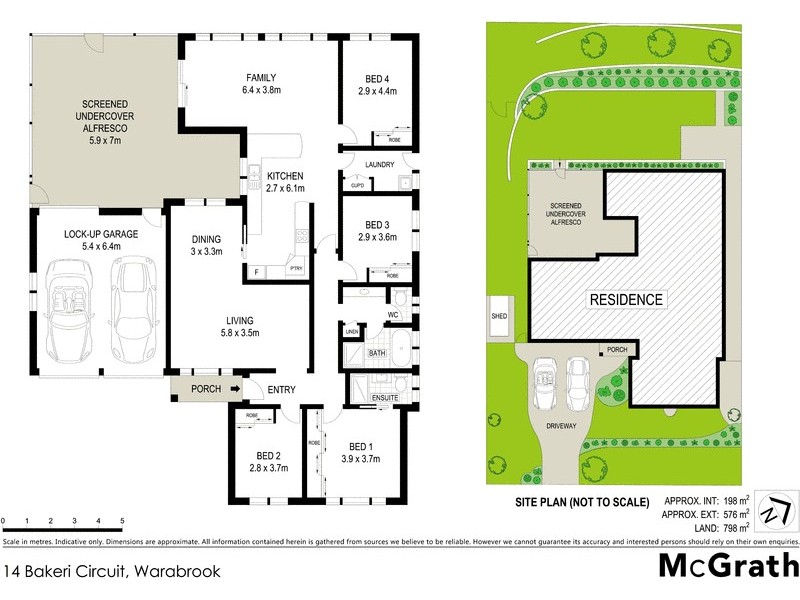 14 Bakeri Circuit, Warabrook NSW 2304 Floorplan