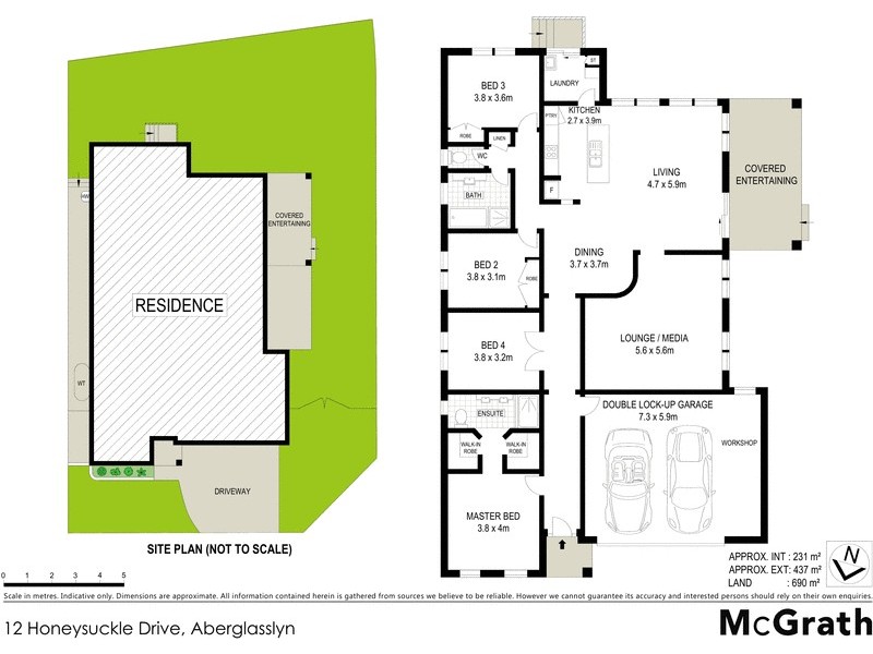 12 Honeysuckle Drive, Aberglasslyn NSW 2320 Floorplan