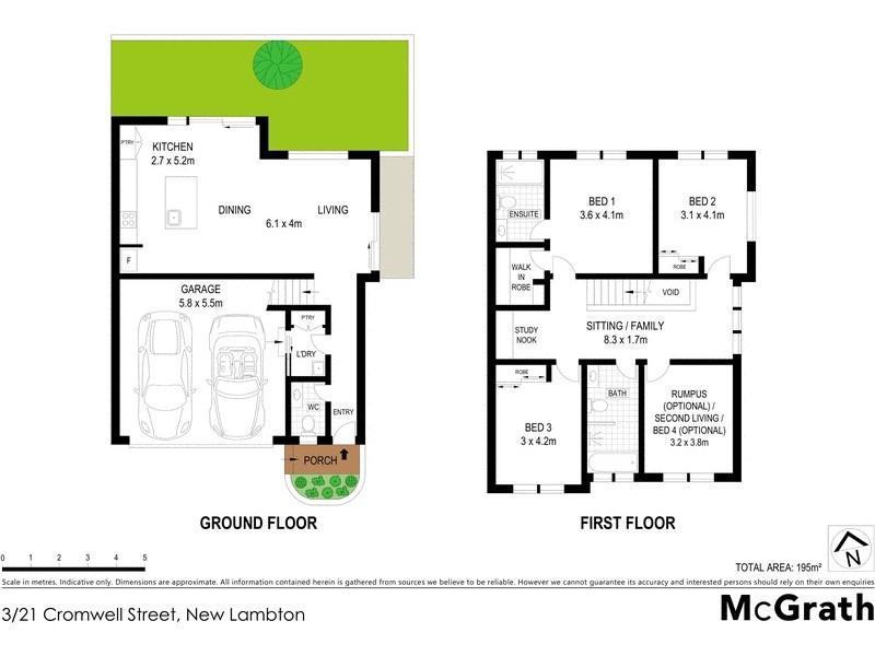 1-4/21 Cromwell Street, New Lambton NSW 2305 Floorplan