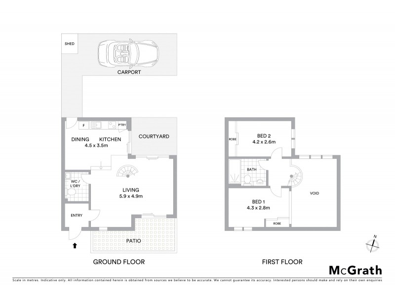 1/5 Tudor Street, Newcastle West NSW 2302 Floorplan