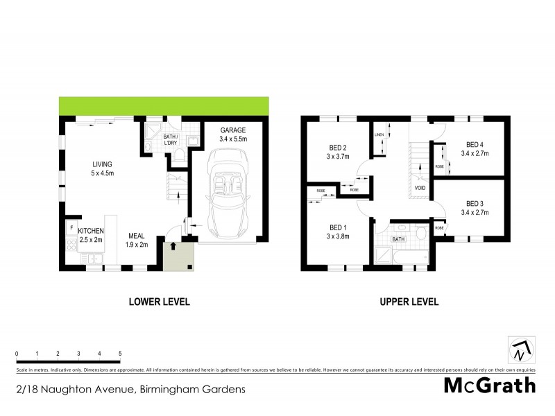 2/18 Naughton Avenue, Birmingham Gardens NSW 2287 Floorplan