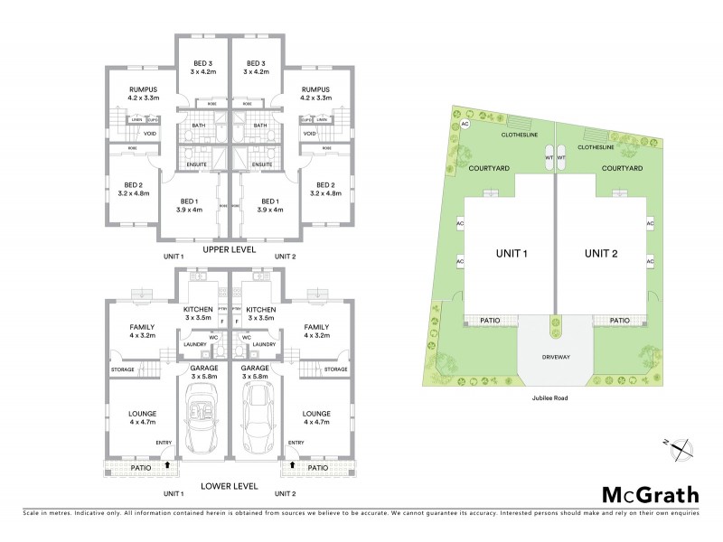 1 & 2/6 Barney Street, Wallsend NSW 2287 Floorplan
