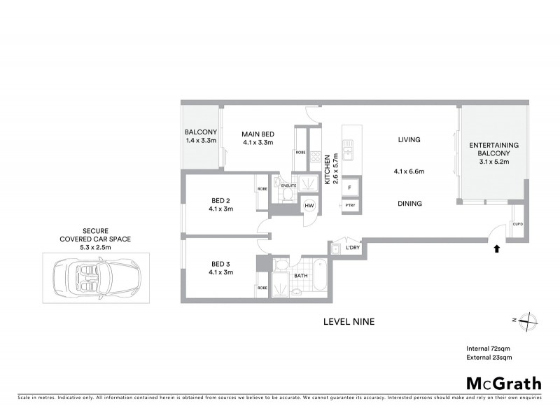 904/489 Hunter Street, Newcastle NSW 2300 Floorplan