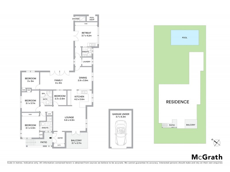 2 Roberts Street, Whitebridge NSW 2290 Floorplan