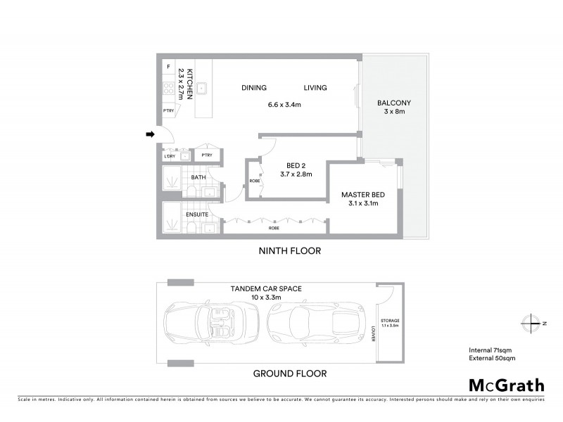 903/10 Worth Place, Newcastle NSW 2300 Floorplan
