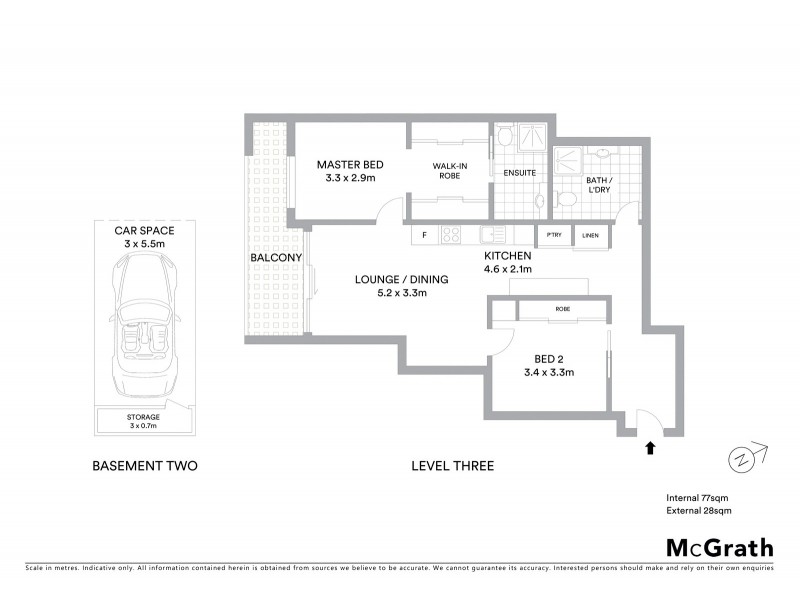 302/6 Charles Street, Charlestown NSW 2290 Floorplan