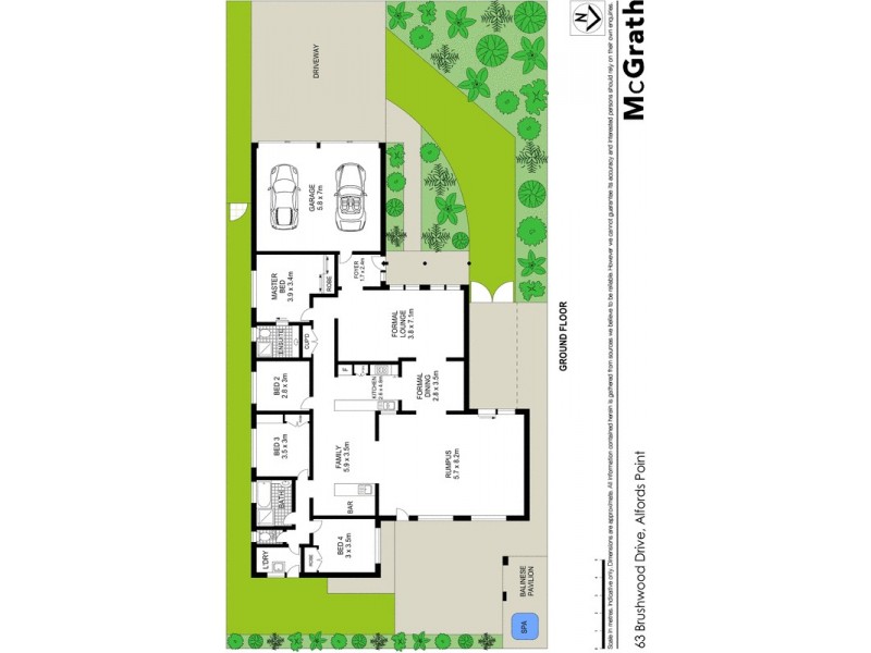 63 Brushwood Drive, Alfords Point NSW 2234 Floorplan