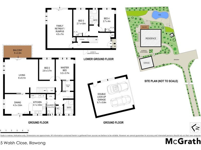 5 Walsh Close, Illawong NSW 2234 Floorplan