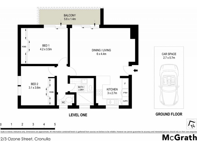 2/3 Ozone Street, Cronulla NSW 2230 Floorplan
