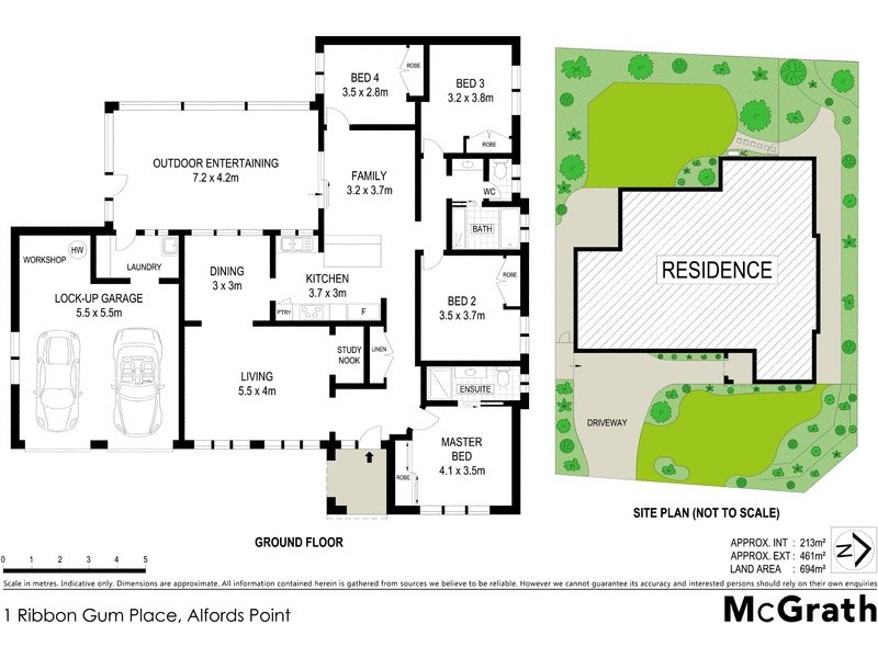 1 Ribbon Gum Close, Alfords Point NSW 2234 Floorplan