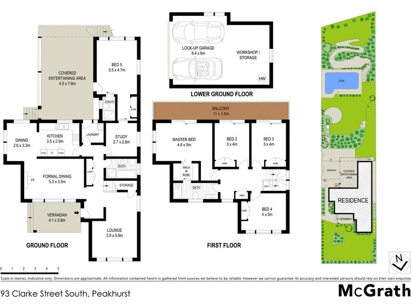 93 Clarke Street South, Peakhurst NSW 2210 Floorplan
